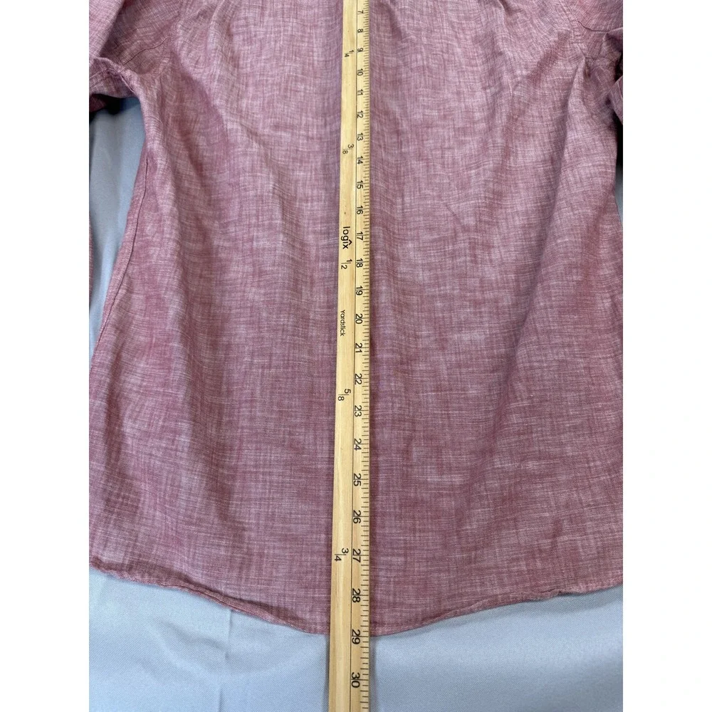 J Crew Workshirt Shirt Mens Small Red Long‎ Sleeve Button Front Casual Classic
